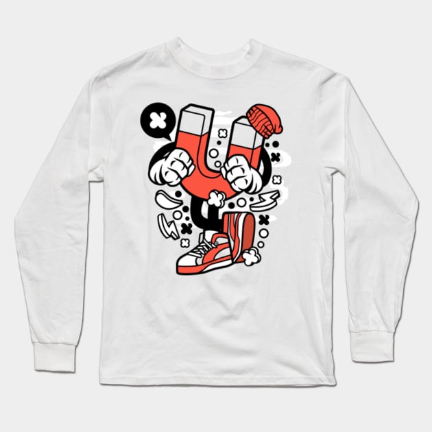 Lodestone Cartoon Style Long Sleeve T-Shirt by p308nx